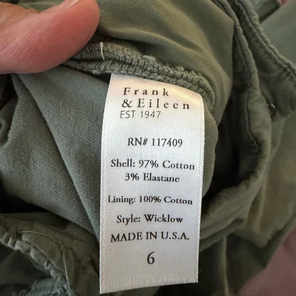 Frank & Eileen WICKLOW The Italian Chino size 6 - Picture 8 of 8